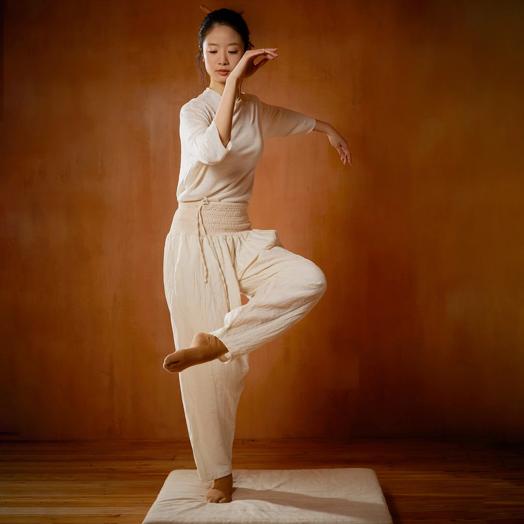 山下的家 山下泥染瑜伽裤  轻盈无限感缆裤纯色休闲长款瑜伽习练