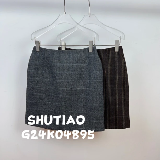 【SHUTIAO】2024秋冬：新款小众设计款短裙G24K04895