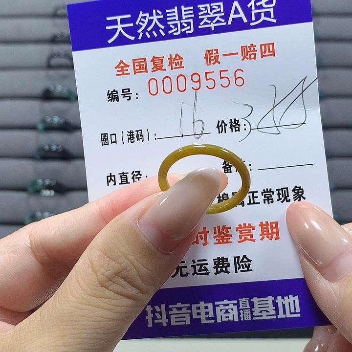 未镶嵌戒圈翡翠    9556