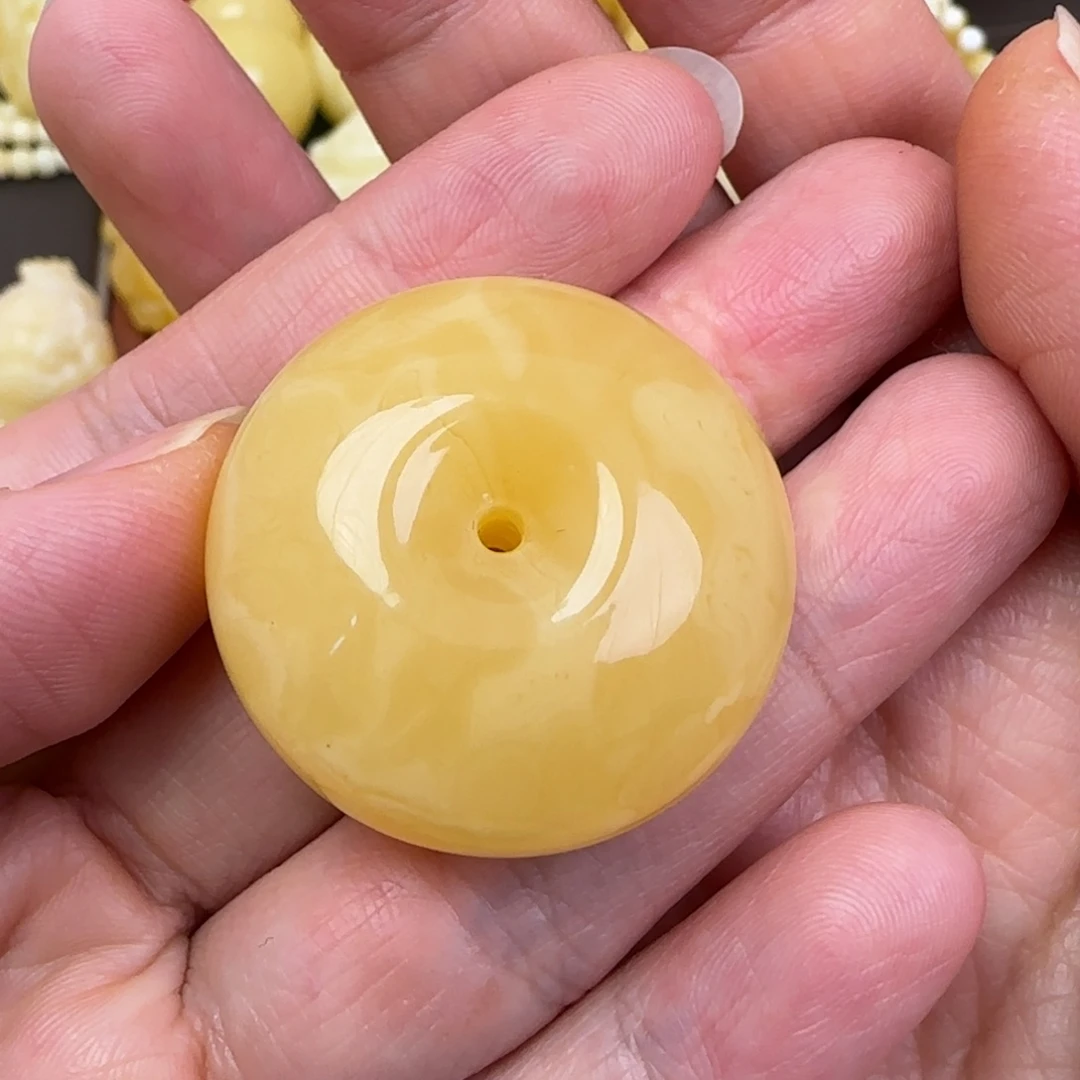 蜜蜡颈饰未镶嵌天然蜜蜡