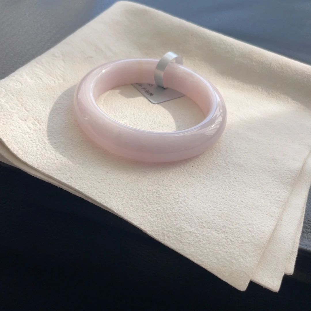 翡翠未镶嵌手镯长纹53正圈