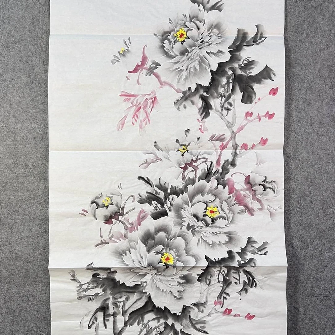 国画232 牡丹花等花开时节也可用