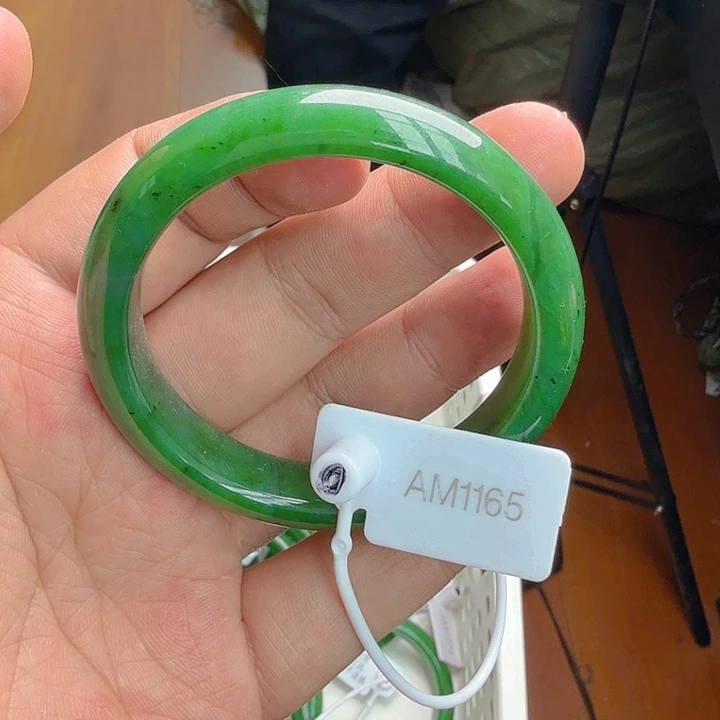 和田玉（碧玉）手镯未镶嵌56