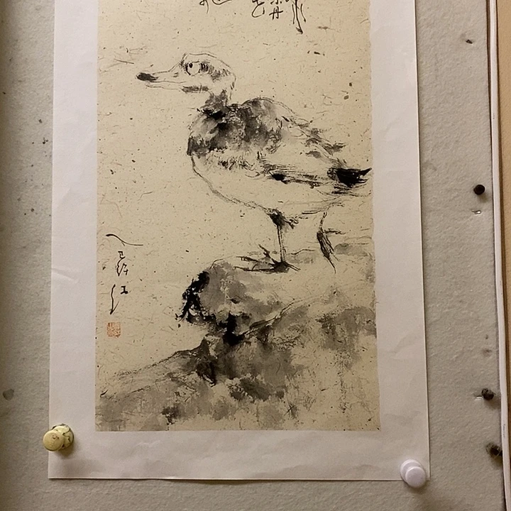 @***保国画水墨丹青画卷作品