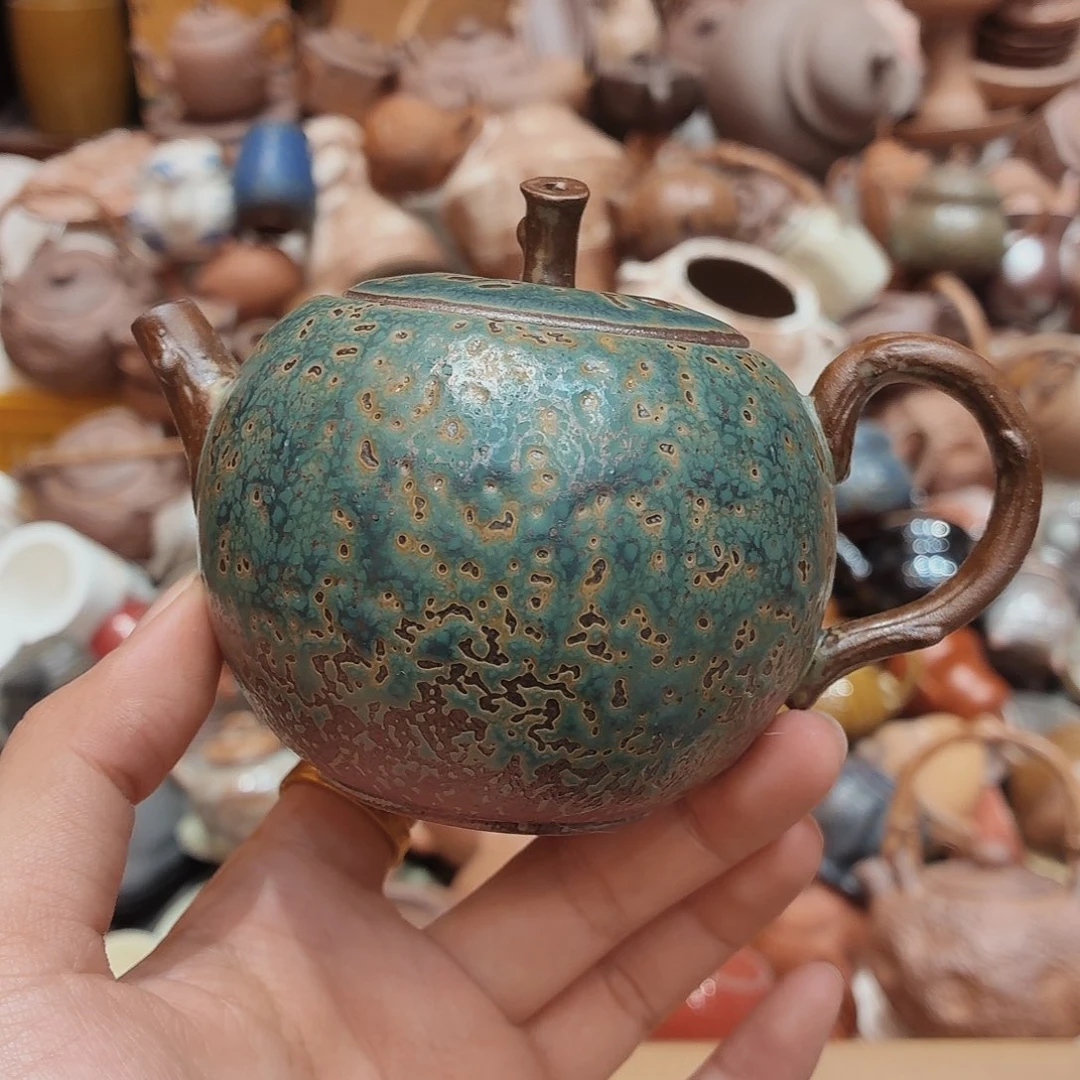 柴烧老岩泥高温茶器皿