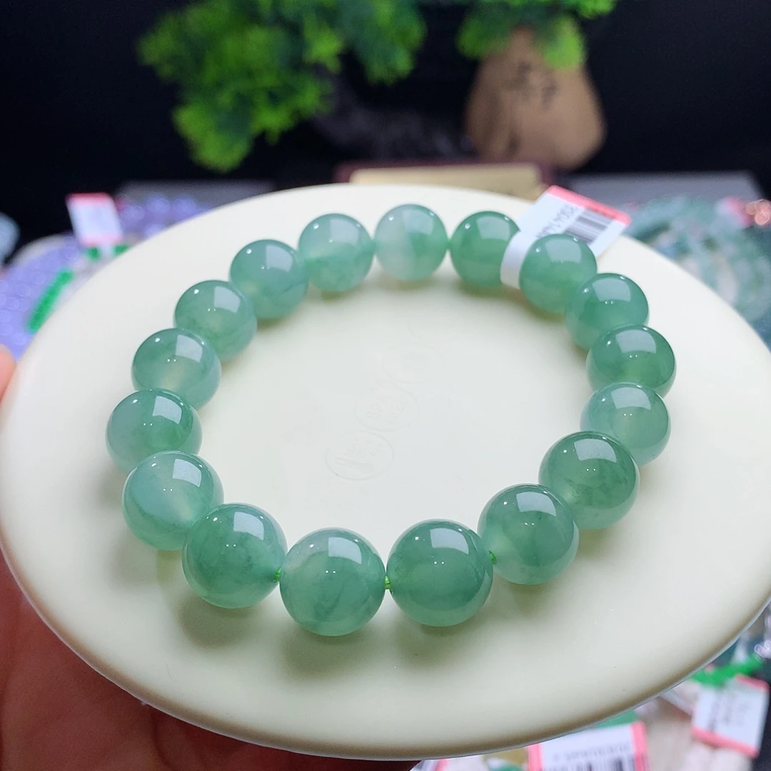 未镶嵌手串翡翠卡11+mm