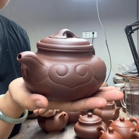 茶壶紫砂文*人泥料底槽清