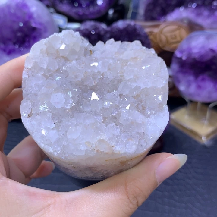 紫晶珠宝半成品未镶嵌