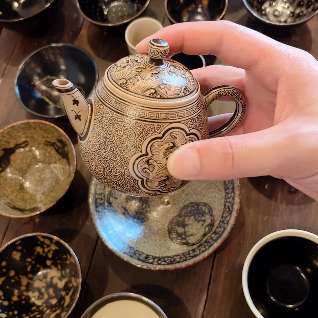 茶盏吉州窑柴窑壶