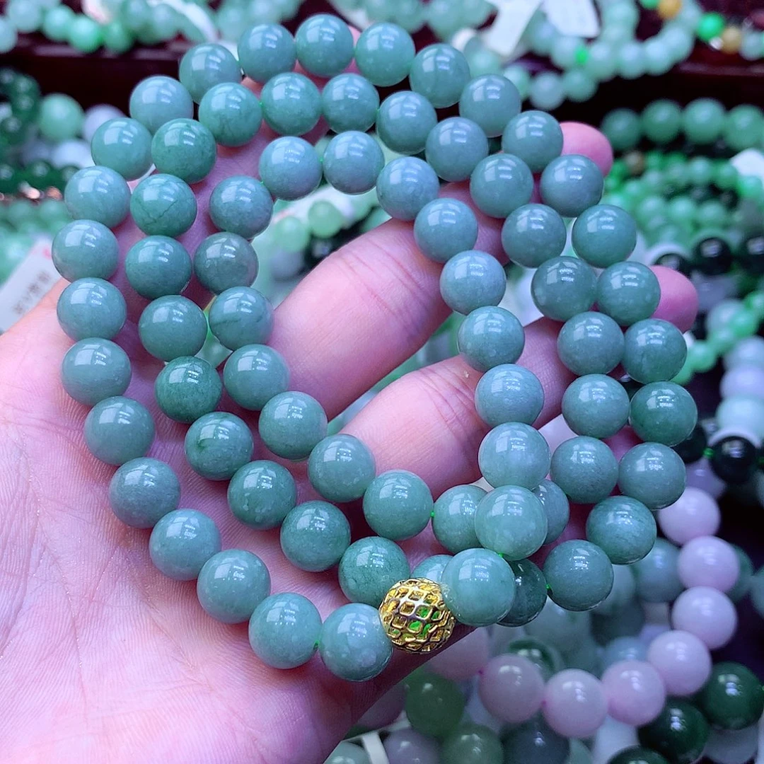 翡翠未镶嵌毛衣链