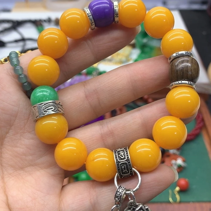 蜜蜡颈饰未镶嵌吊坠