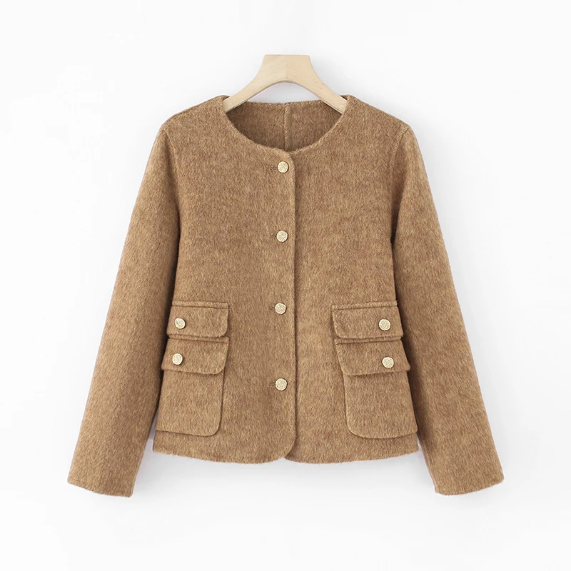 小香风气质短款时尚百搭复古法式秋冬88003