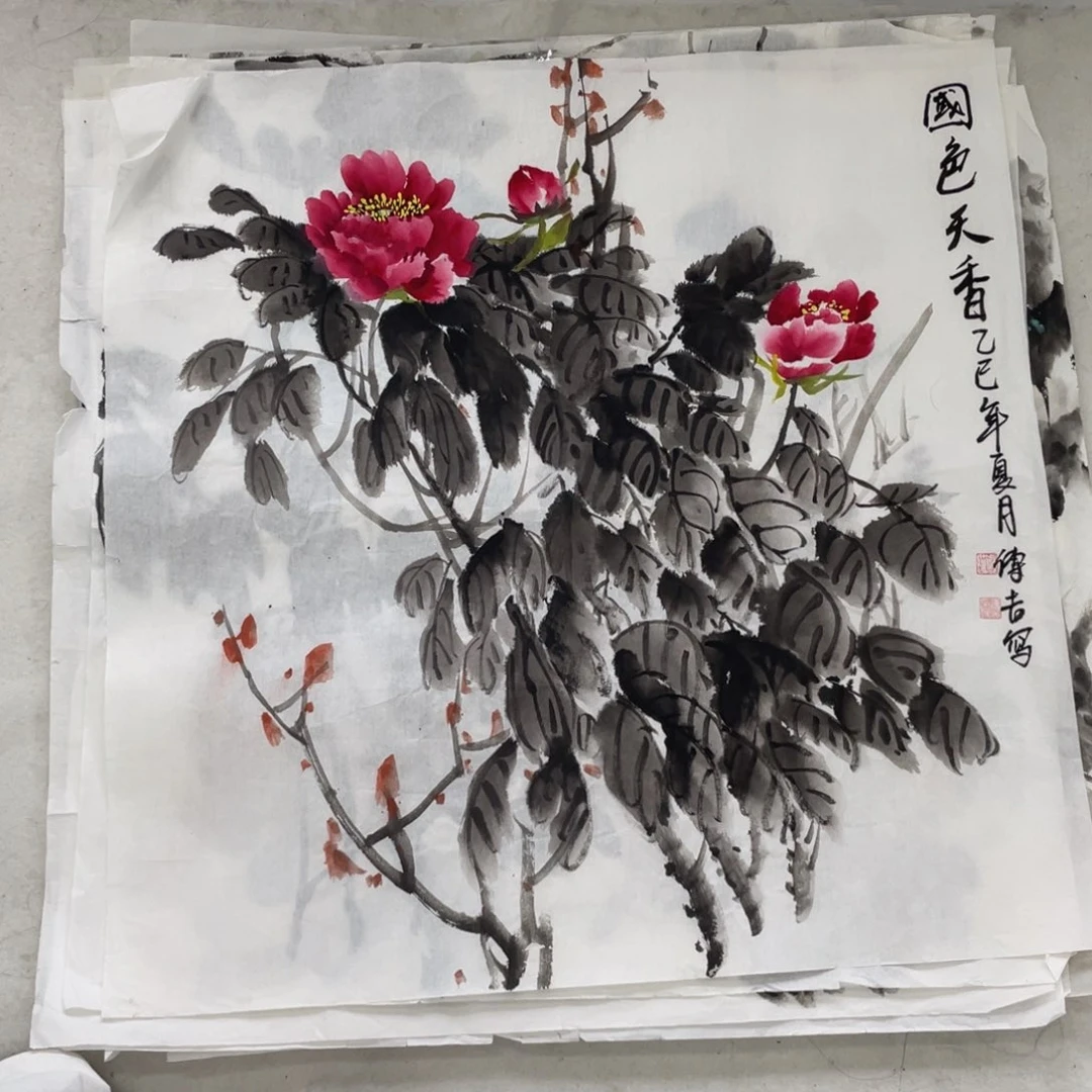 国画傅吉老师绘画