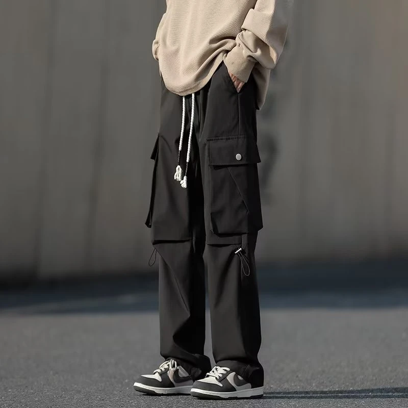 休闲裤裤子潮工装裤机能束脚休闲裤宽松韩版大码潮流夏季百搭直筒