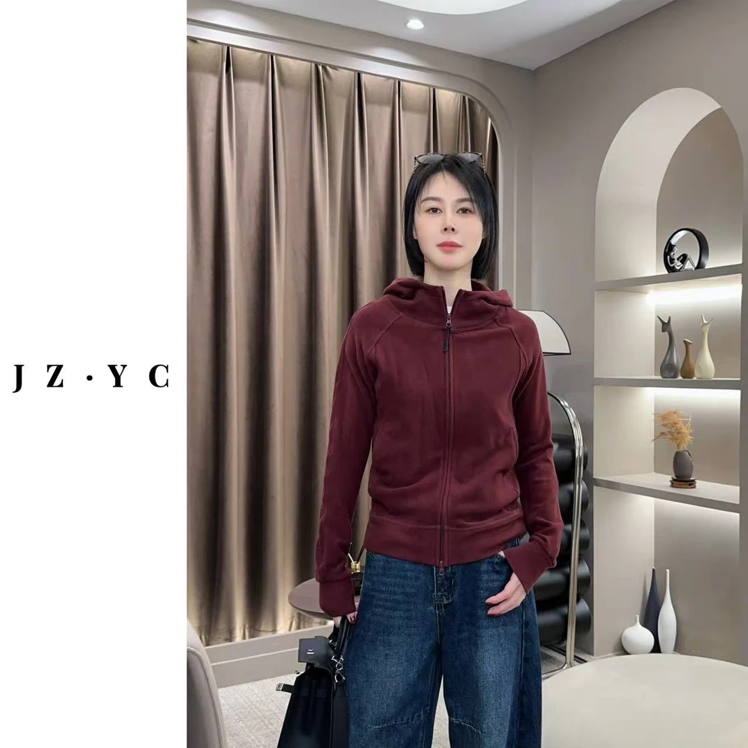 【洁子推荐】2024冬季241539新款韩版连帽加绒休闲卫衣ZYC2