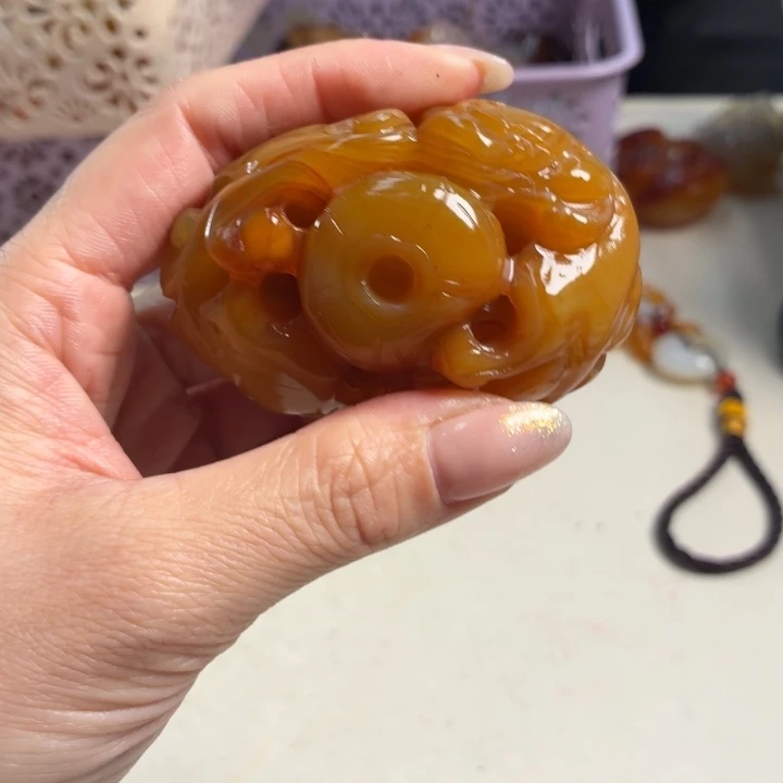 玛瑙/玉髓未镶嵌吊坠(不含链)