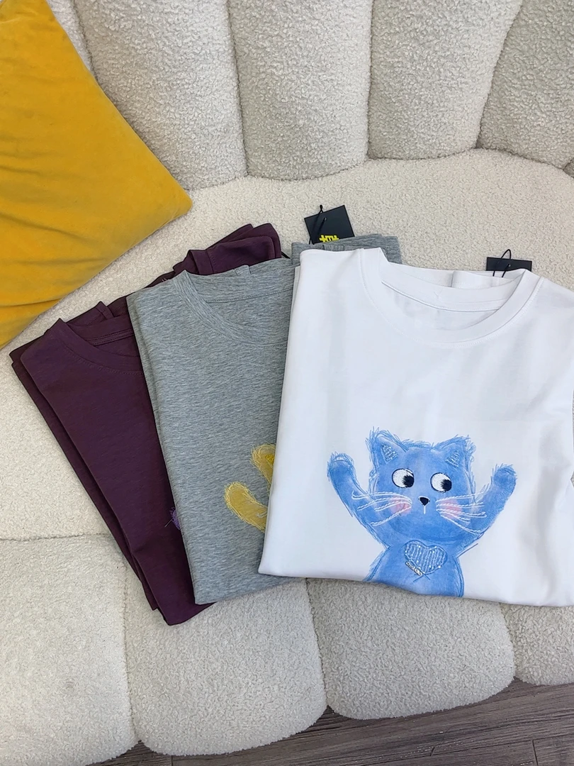 夏季新品韩版印花休闲短袖上衣质感高货显瘦T恤女 DY2961