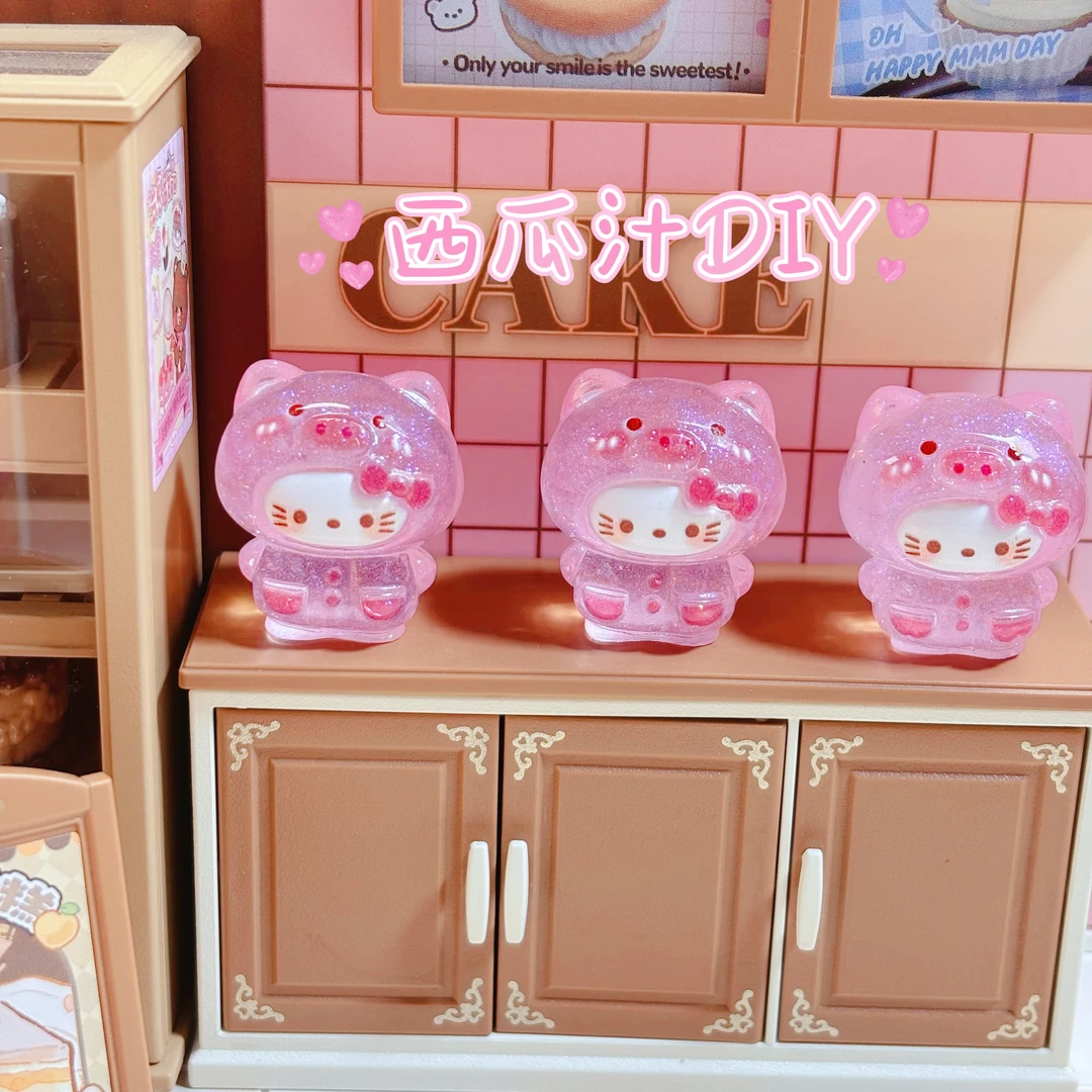 【西瓜定制--KT雨衣小猪】立体小卡diy树脂饰品可爱小配件