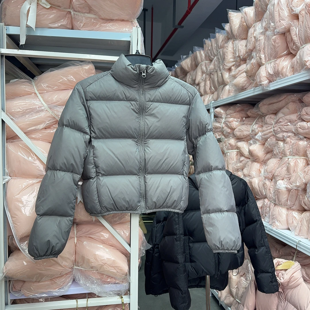 清-！已开价 小面包清货宽松保暖女短款时尚百搭立领鸭绒羽绒服
