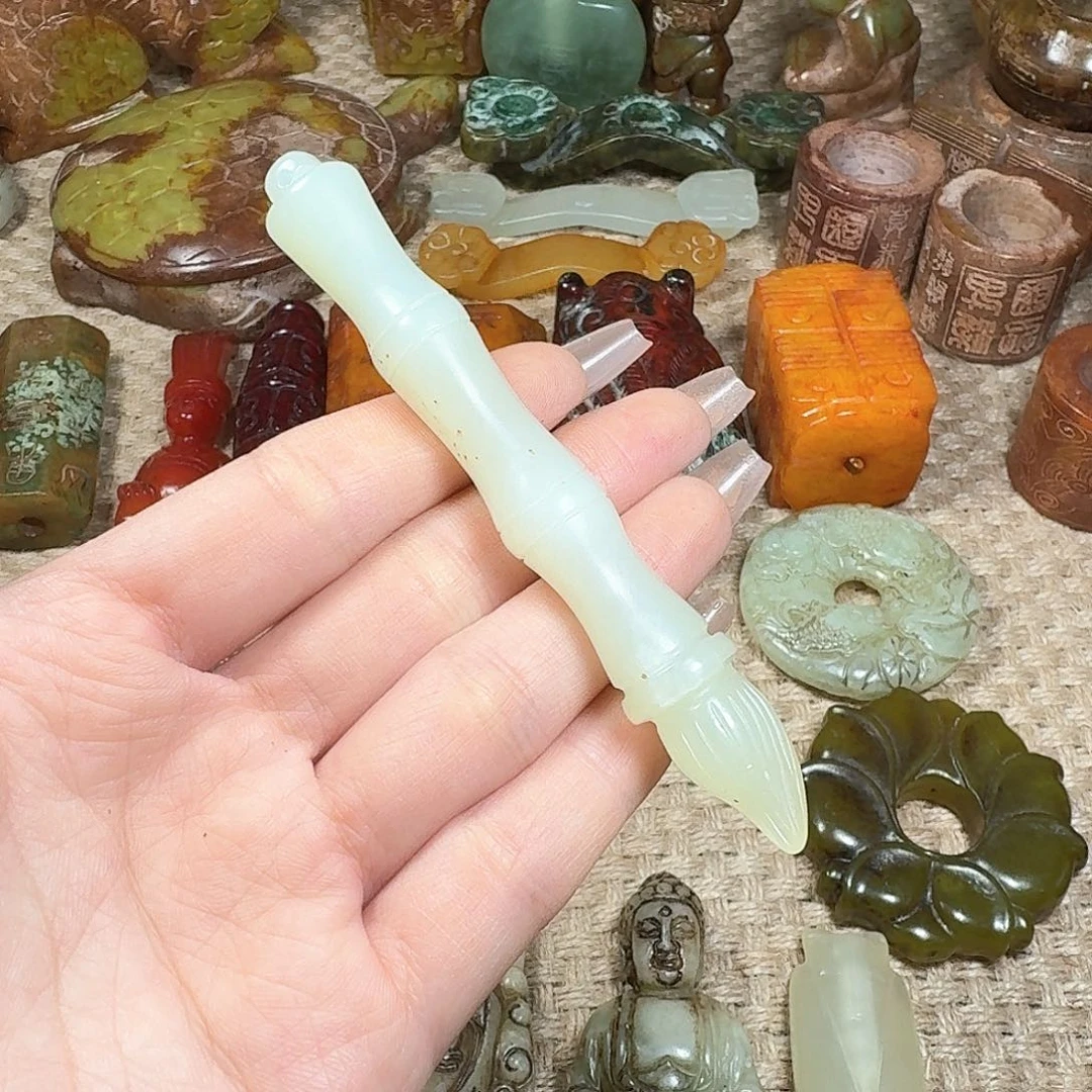 白玉菩提吊坠挂件