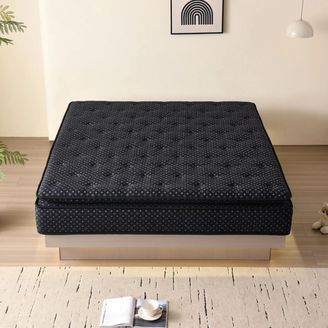 舒梦里黑标旗舰款【T系列】四叶草弹簧高端马尾毛床垫手工拉扣制作