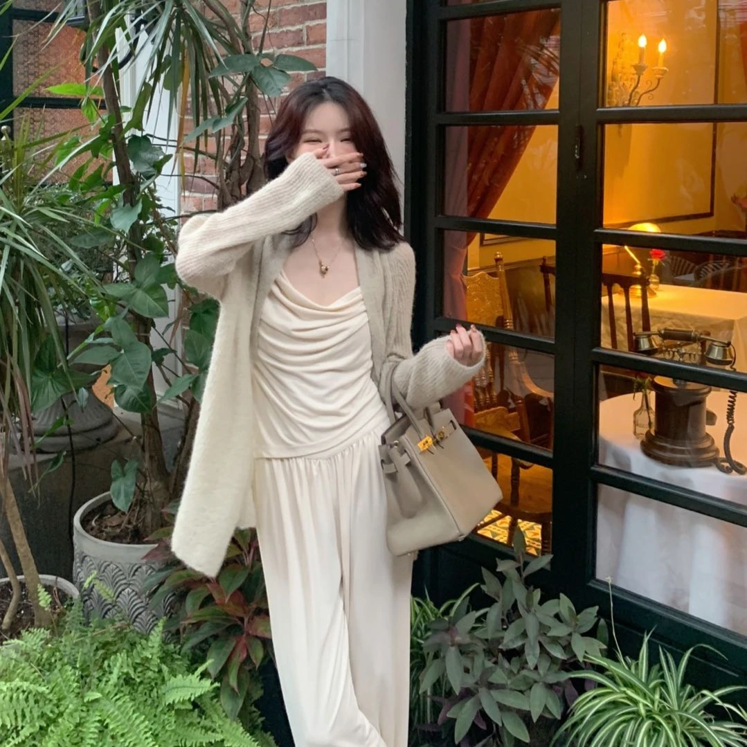 【芝士Cheese】三色云朵毛绒开衫宽松夏季外穿休闲百搭通勤常规春秋