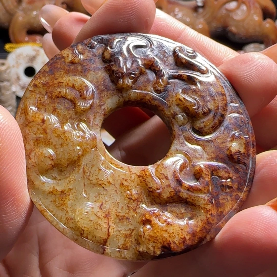 和田玉未镶嵌挂件