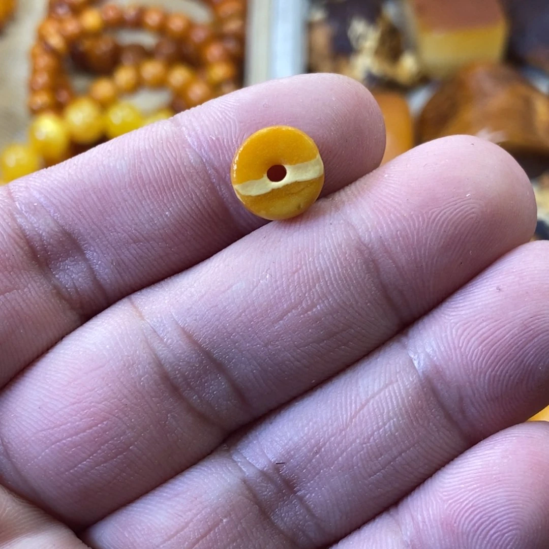 蜜蜡项圈未镶嵌老花蜡扣子