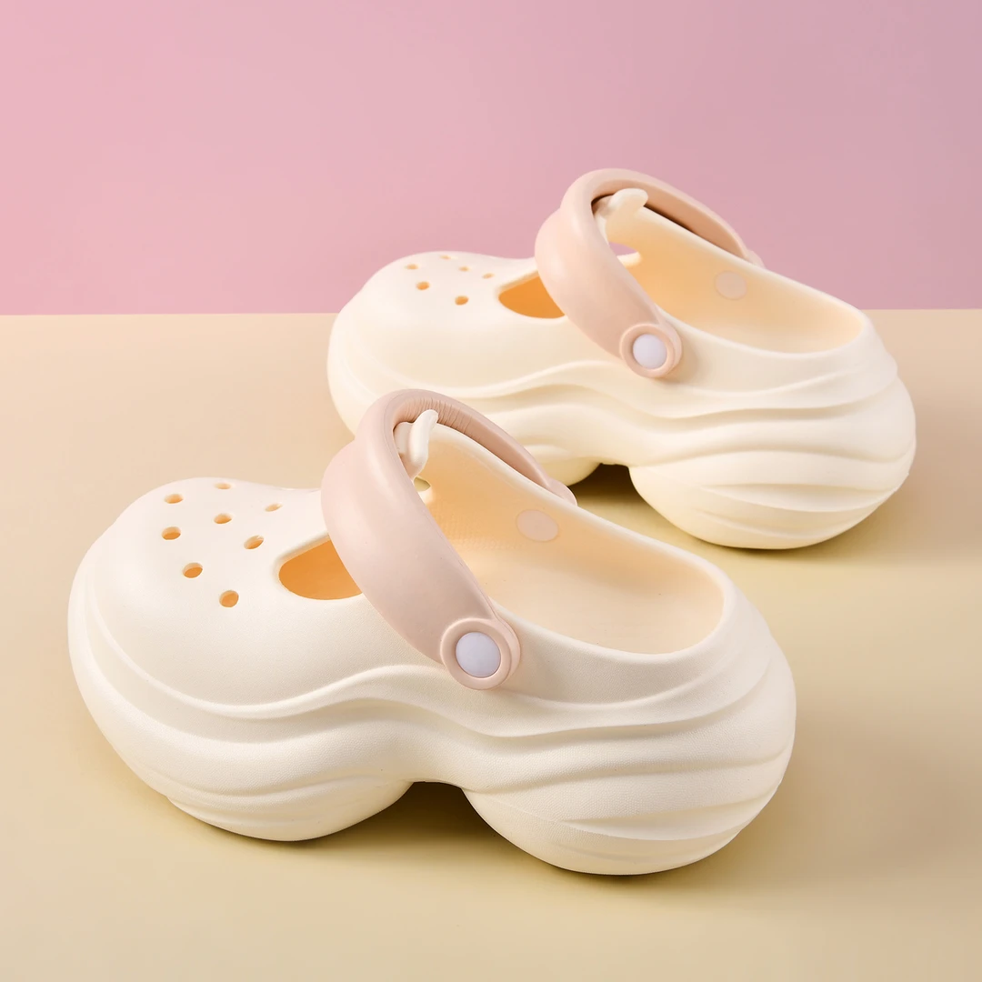 洞洞鞋女夏季外穿新款厚底防滑小蛮腰包头拖网红沙滩踩屎感凉拖鞋