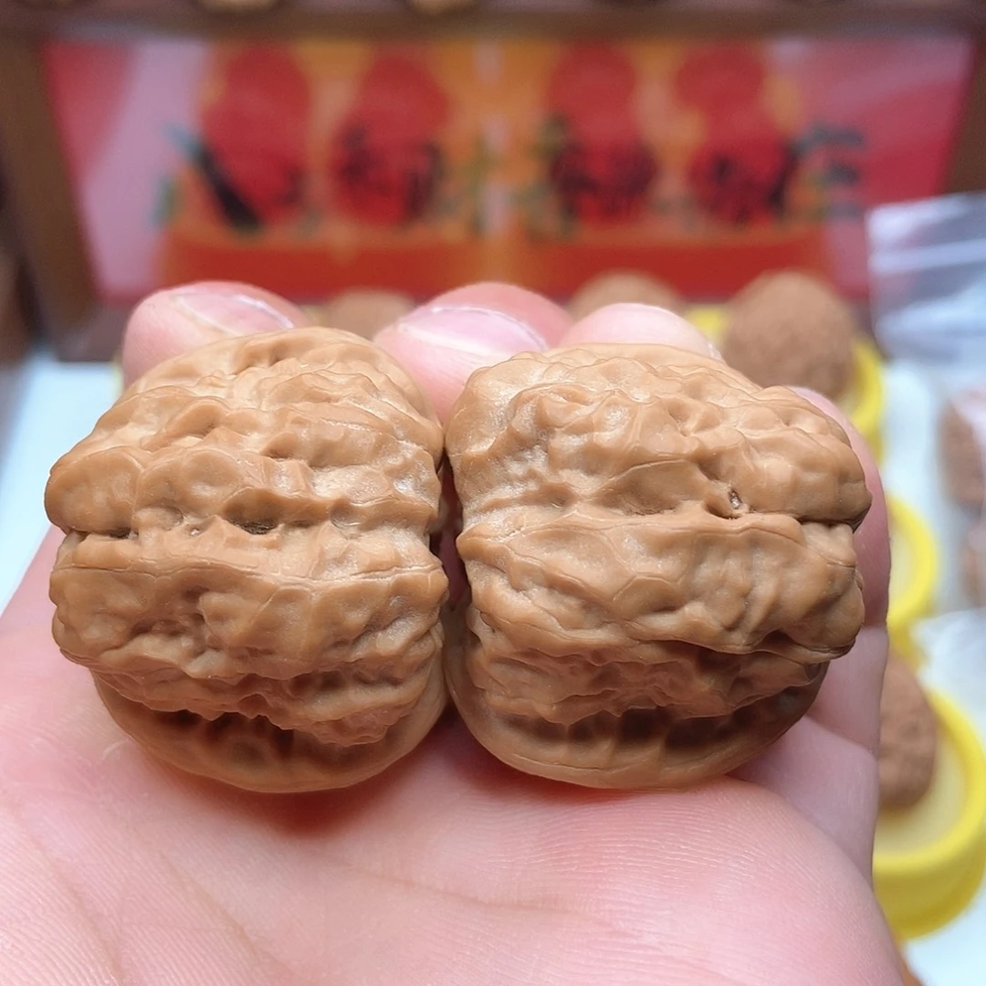 桃核把件【蛤蟆头】37尺寸 原皮原尖 全品无修