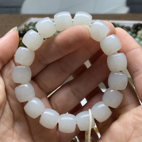 和田玉未镶嵌手链113