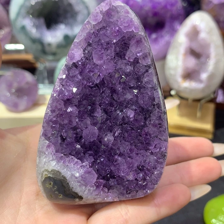 紫晶珠宝半成品未镶嵌福利晶镇