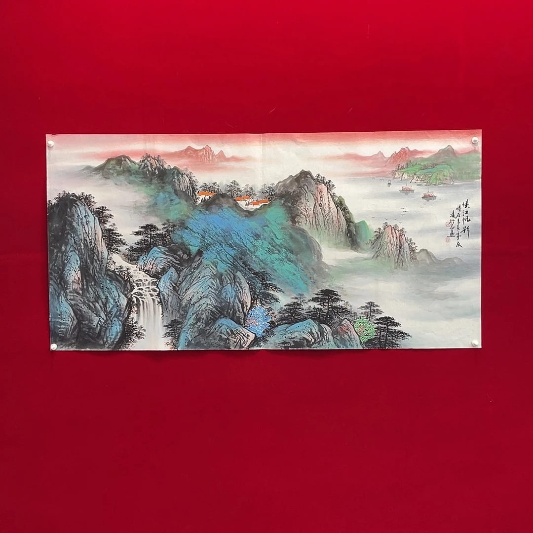 国画凌行志手绘作品