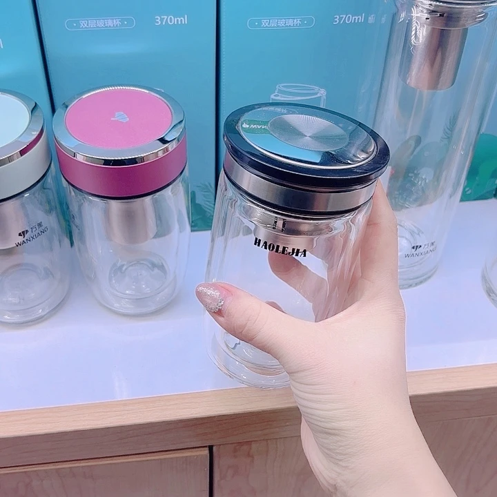 万象品牌好乐家双层玻璃杯V59-260网