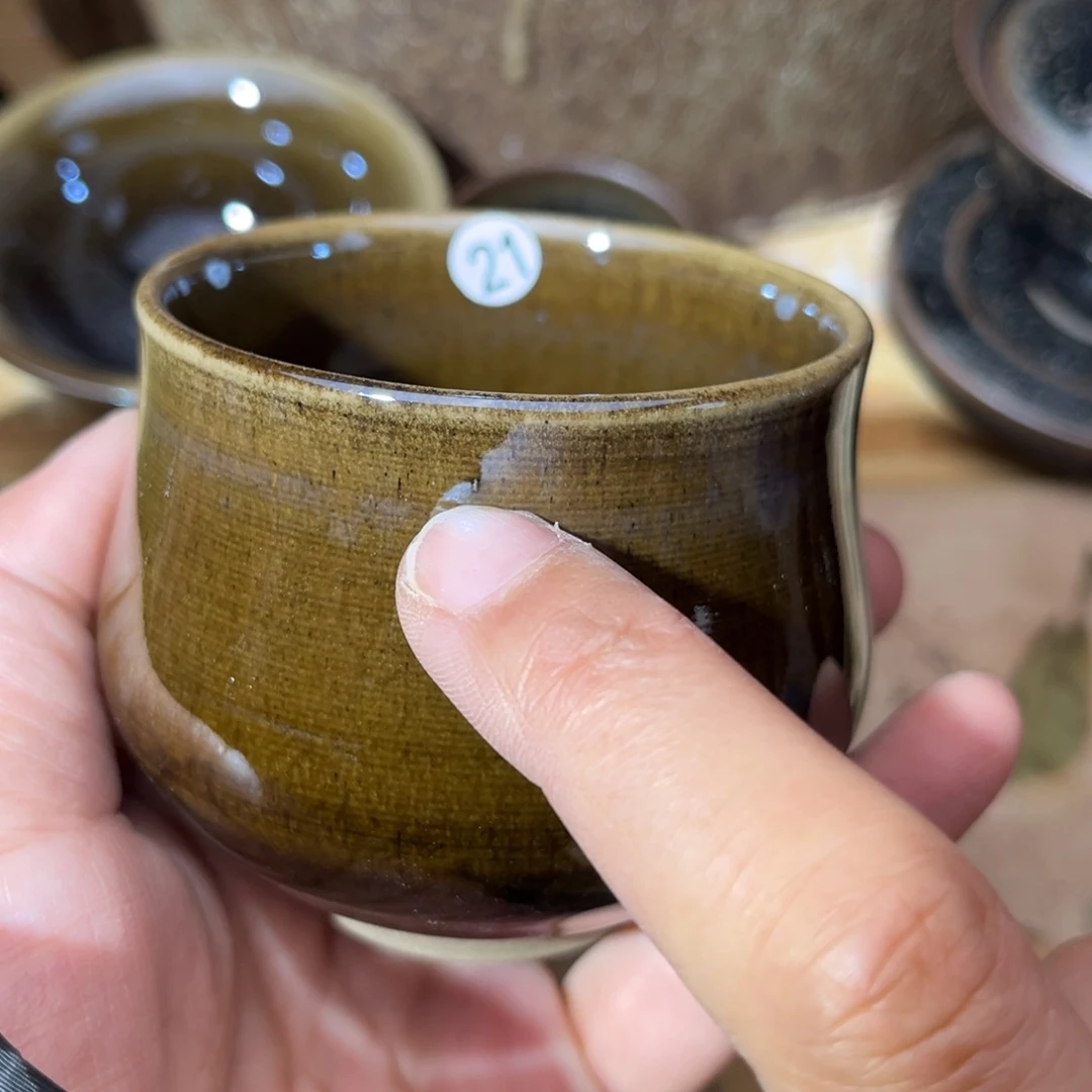 茶盏义兴龙窑坚持真柴烧微瑕