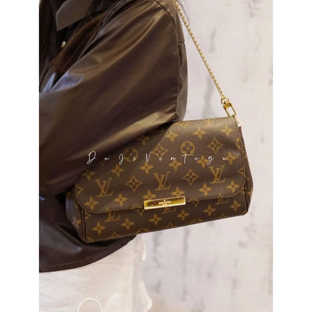 95新 LouisVuitton/路易威登 大吉中古/Lv中号老花挚爱单肩斜挎包