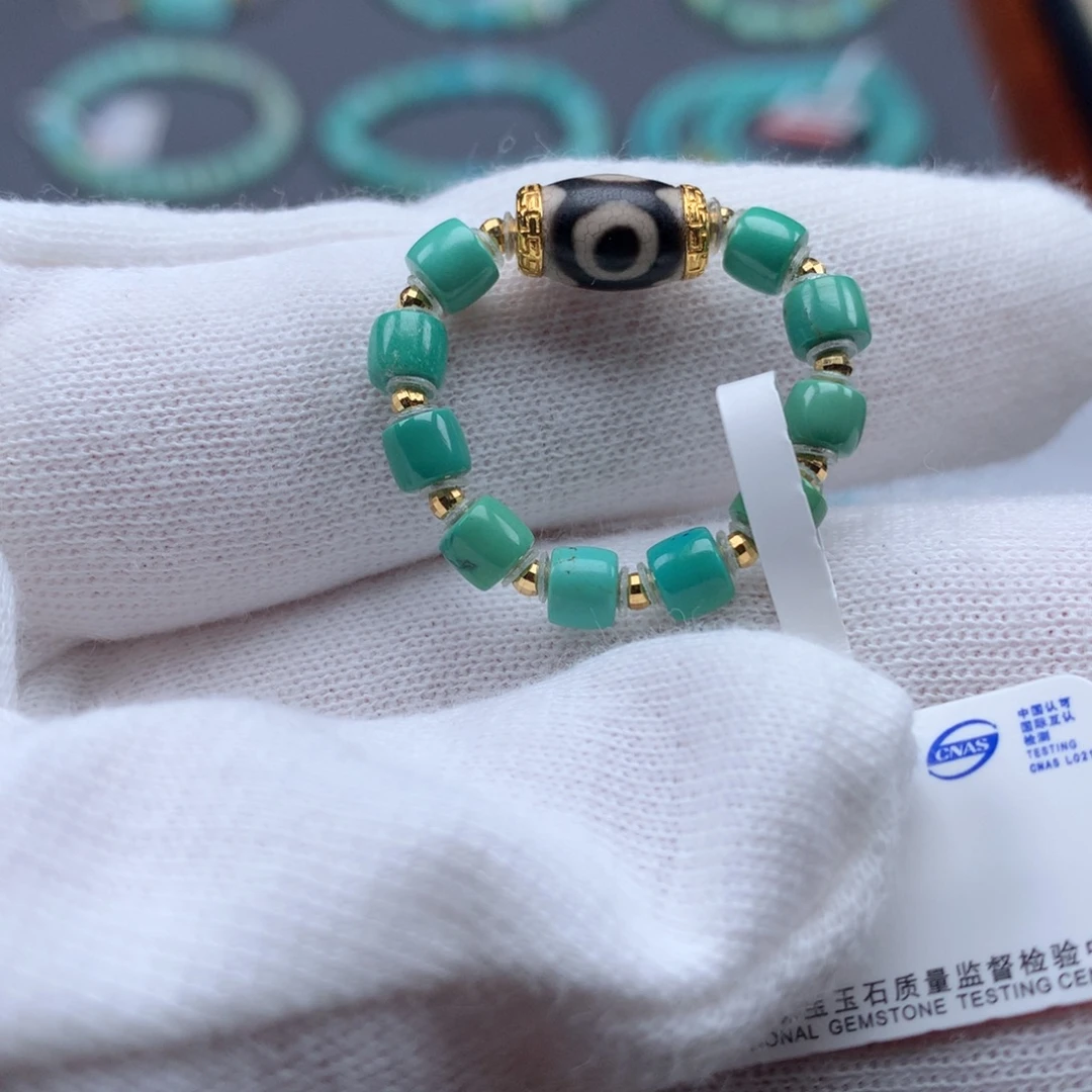 绿松石18K金镶嵌绿松石