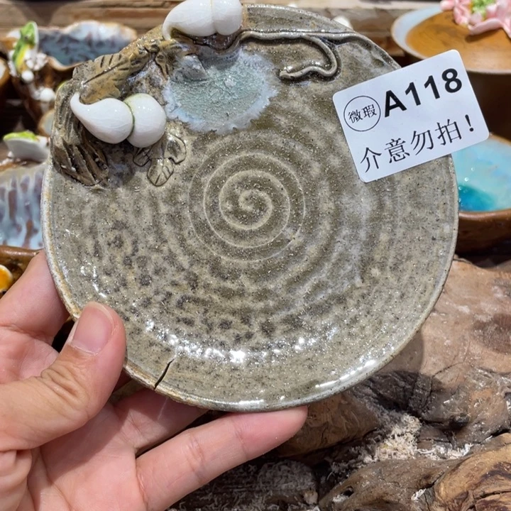 手工制作陶瓷茶具茶杯青蛙
