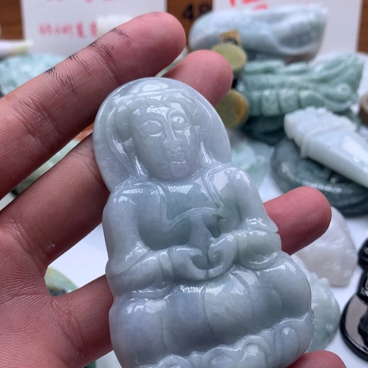 颈饰未镶嵌翡翠保真天然a货翡翠