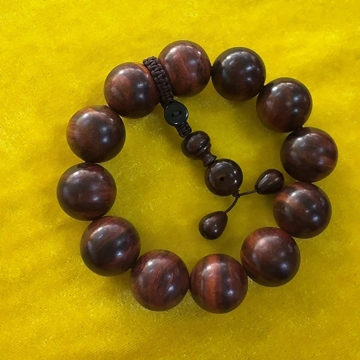 黄花梨/降香黄檀手串/手链老油梨20单圈圆珠多样性发货