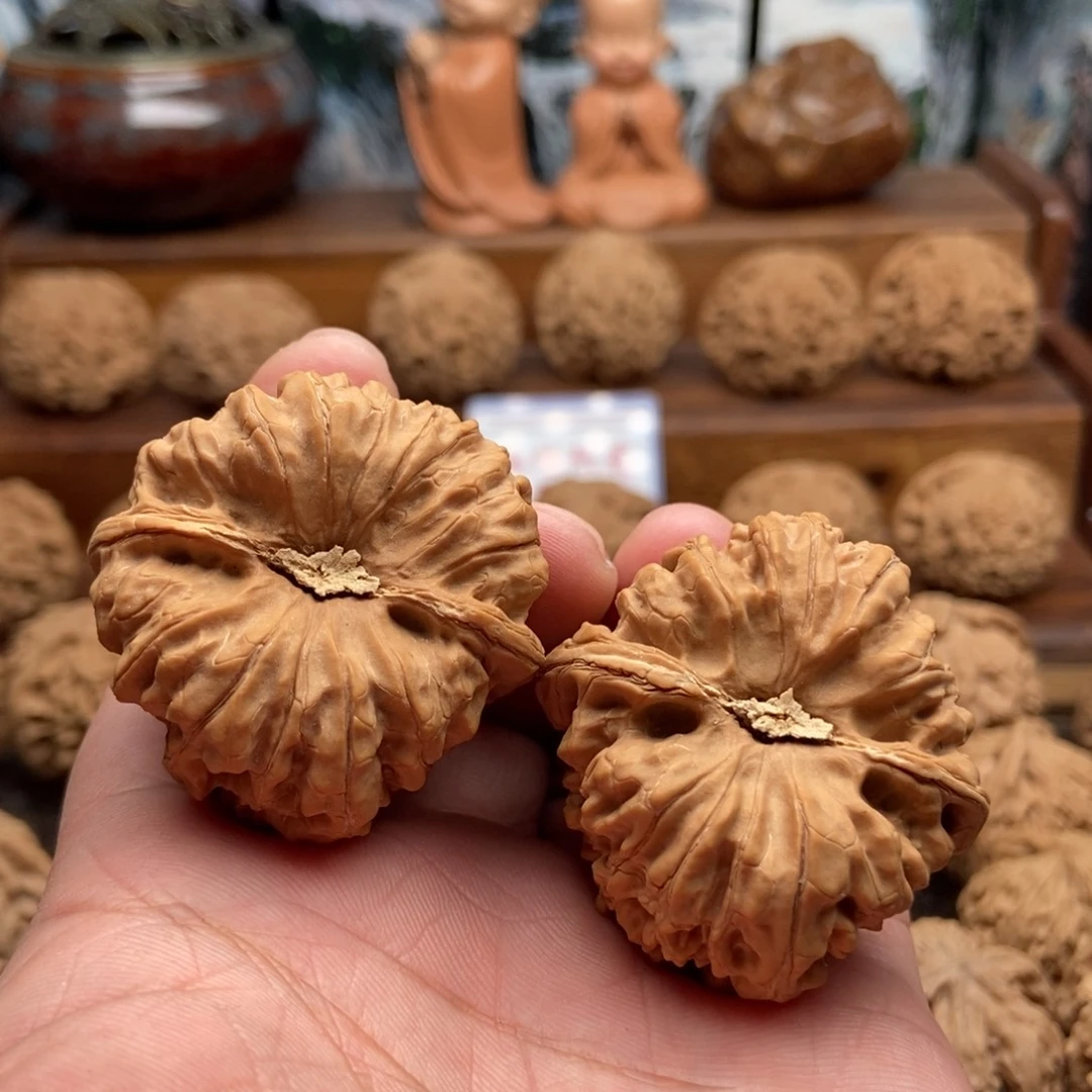 桃核把件平谷凹底全品无药