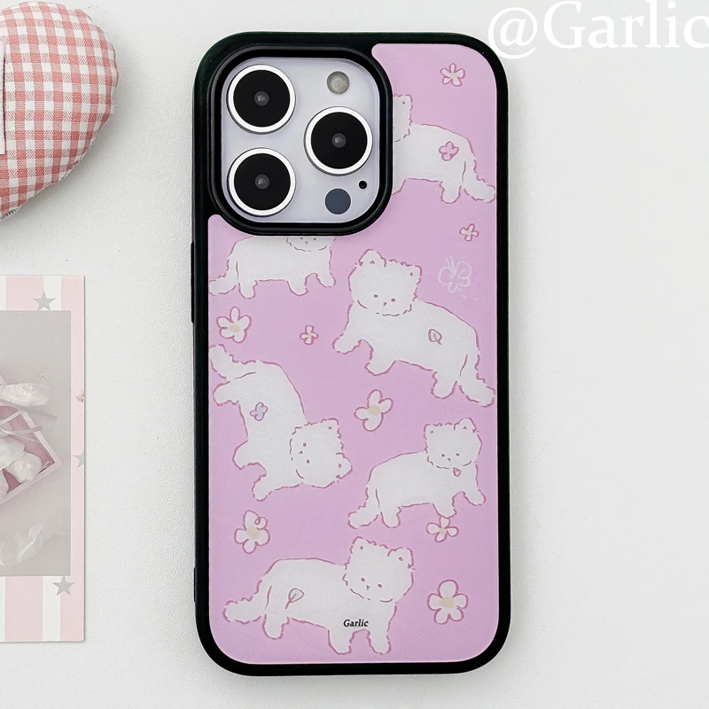 紫丁香小猫适用苹果16手机壳iphone15promax14/13/12/11防摔可爱