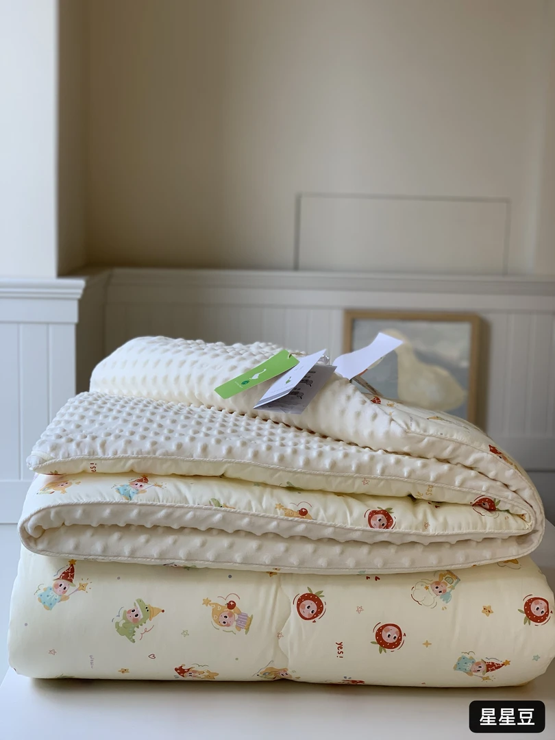 特惠大鹅豆豆被-一面全棉 一面绒 春秋被