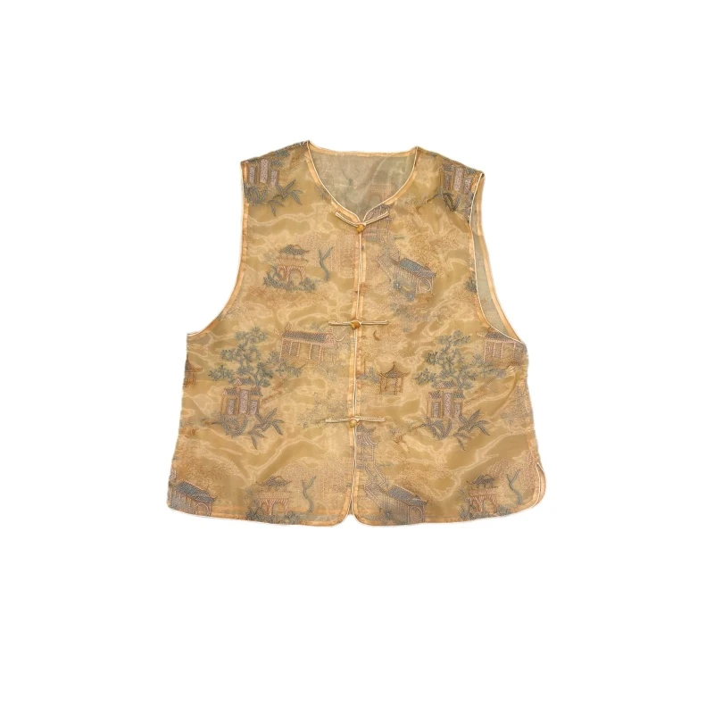 新中式国风时尚百搭重磅马甲-5287