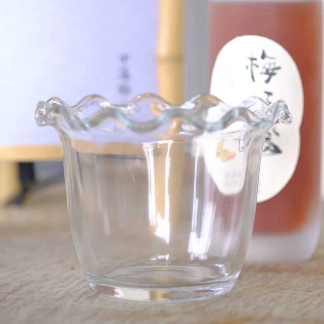 小喜宅 玻璃花碗+梅烦恼(大)(碗口径12.5cm)