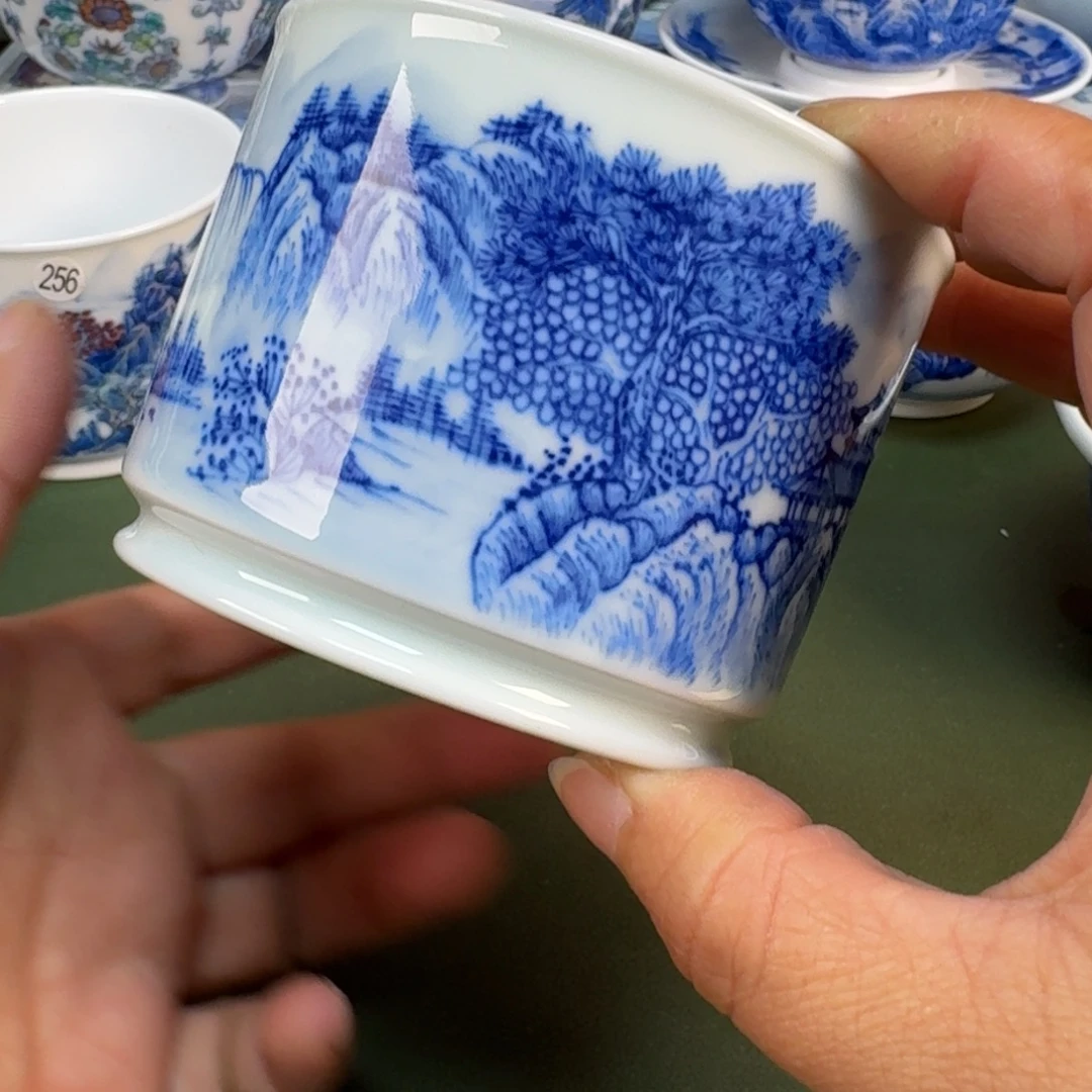 陶瓷景德镇纯手绘茶具圆圆268