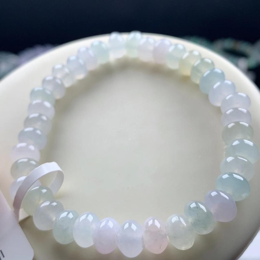 翡翠未镶嵌手链卡7.5