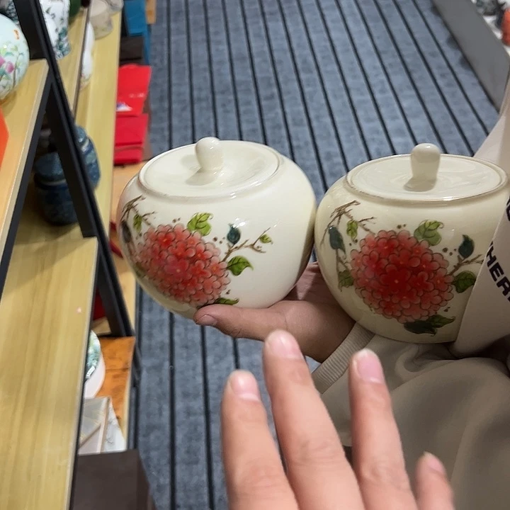 茶叶罐陶瓷家用储物罐瑕疵福利品介意勿拍