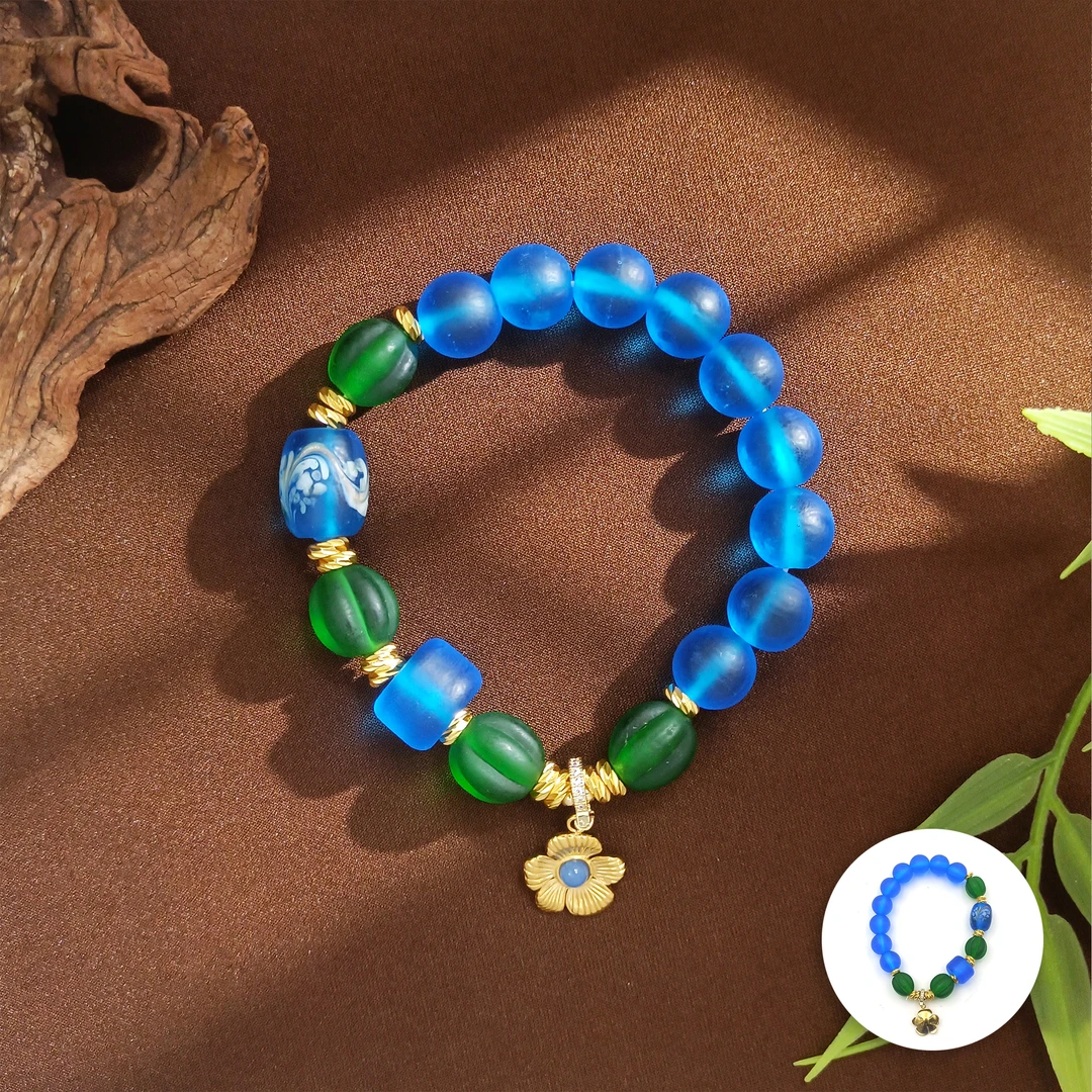 铜合金琉璃手链 WRSS-006342【流云如梦】手链 ins百搭时尚精致