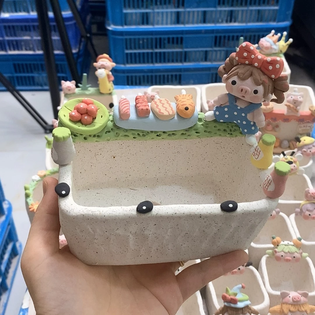 那*谁米诺多肉花盆001